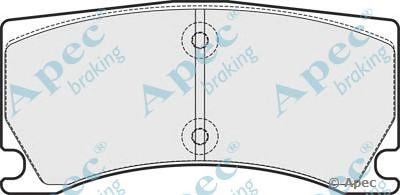 APEC BRAKING pad1712 -  Комплект тормозных колодок, дисковый тормоз